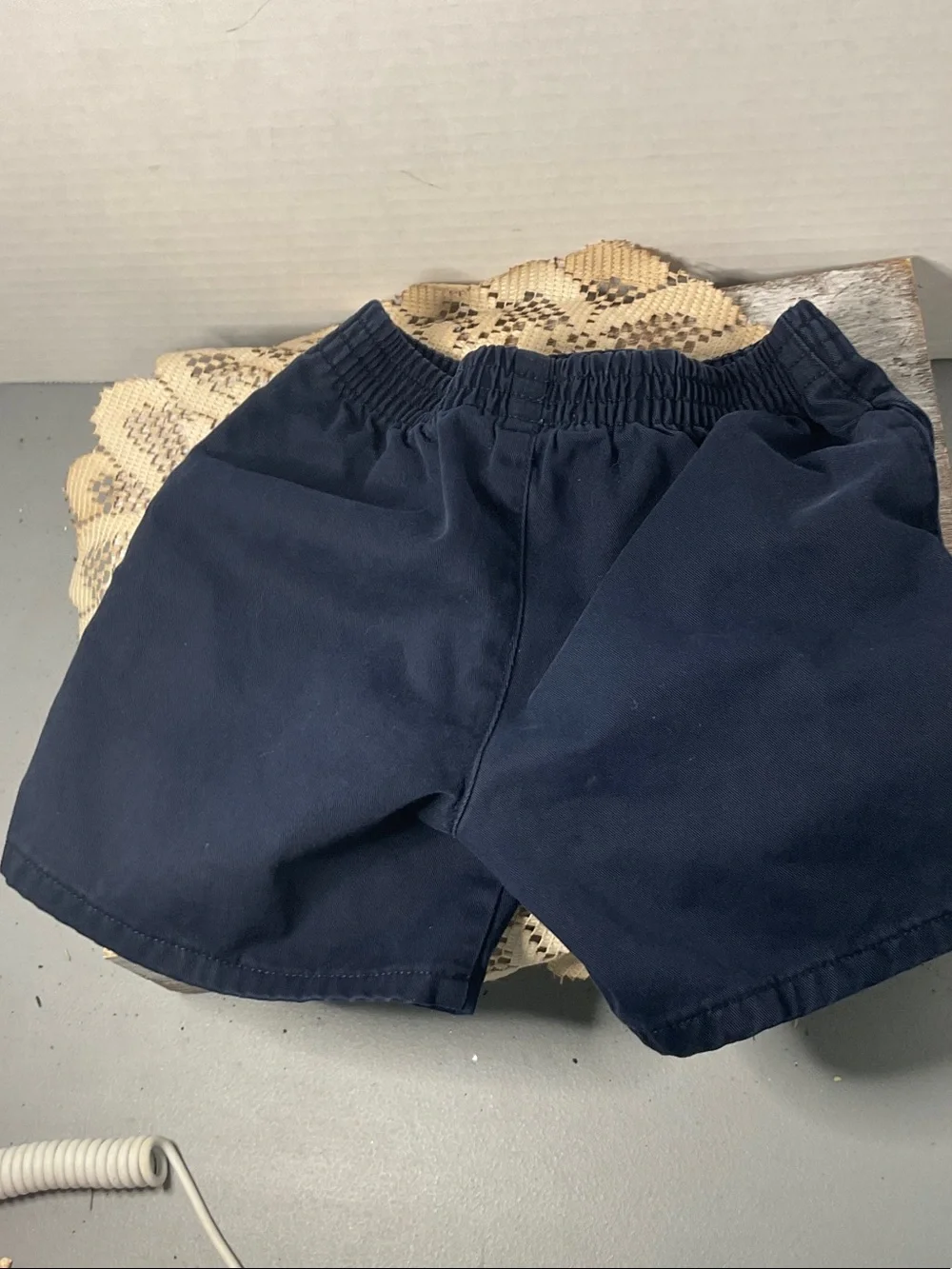 Ralph Lauren Navy Shorts with Red Pony Logo